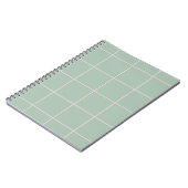 Minimaal kleur raster controlepatroon notitieboek (Linkerzijde)