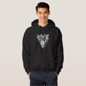 Minimaal landschap dennenbos hoodie (Voorkant volledig)