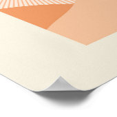 Minimaal landschap van woestijn Boho Poster (Hoek)