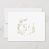 Minimaal lef| Gold Hartelijk dank Bedankkaart (Voorkant)