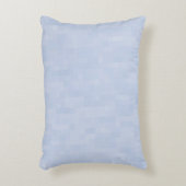Minimaal lichtblauw abstract modern patroon accent kussen (Voorkant(Verticaal))
