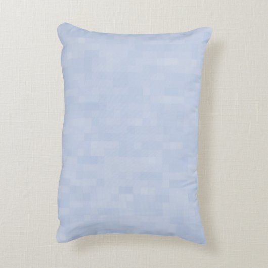 Minimaal lichtblauw abstract modern patroon accent kussen (Achterkant (Verticaal))