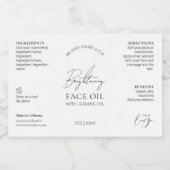 Minimaal Logo 2 OZ druppelflesje Waterdicht Etiket (Enkel label)