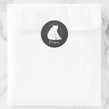 Minimaal Mama Beer Lijnkunst Ontwerp