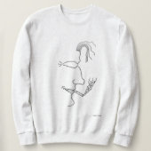 Minimaal Man - draagbare kunst Trui (Design voorkant)