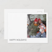 Minimaal modern Briefkaart voor aangepaste feestda (Voorkant / Achterkant)