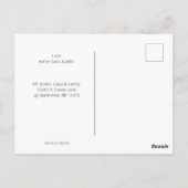 Minimaal modern Briefkaart voor aangepaste feestda (Achterkant)