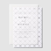 Minimaal, modern, bruiloft, vellum uitnodigingen (Offset (Uitnodiging))