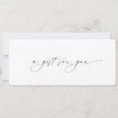 Minimaal Modern Elegant Zakelijk Cadeaubon (Voorkant)