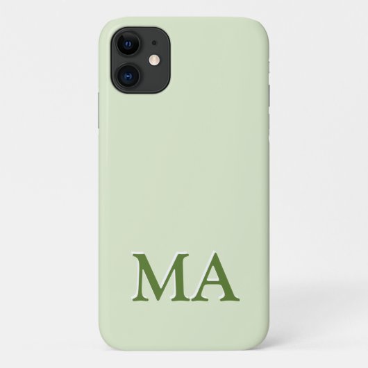 Minimaal Modern Monogram iPhone Case-Mate iPhone Case (Achterkant)