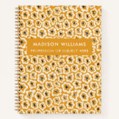 Minimaal modern Notitieboek bloemen (Voorkant)