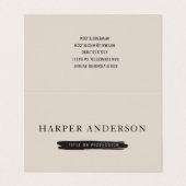 Minimaal Modern Simple Visitekaartjes (Buitenkant ongevouwen)