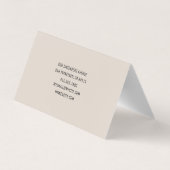 Minimaal Modern Simple Visitekaartjes (Achterkant)