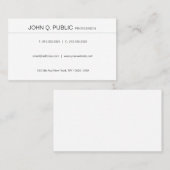 Minimaal modern, stijlvol grafisch ontwerp visitekaartje (Voorkant / Achterkant)