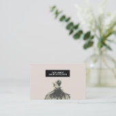 Minimaal modern visitekaartje met haarstylist (Staand voorkant)