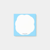 Minimaal modern wit wolkenblauw hemel post-it® notes (Voorkant)