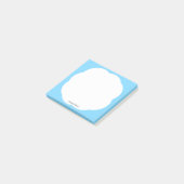 Minimaal modern wit wolkenblauw hemel post-it® notes (Schuin)