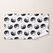 Minimaal modern zwart-wit Yin Yang Pattern Bad Handdoek (Handdoek)