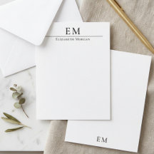 Minimaal Monogram Elegant Professioneel Verticaal