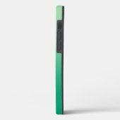 Minimaal monogram licht tot donkergroen verloop Case-Mate iPhone case (Achterkant / Links)