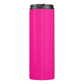 Minimaal Monogram Modern Hot Pink Thermosbeker (Achterkant)