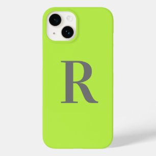 Minimaal Monogram Modern Lime Groen Case-Mate iPhone 14 Hoesje