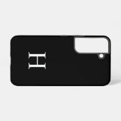 Minimaal monogram samsung galaxy hoesje (Achterkant horizontaal)