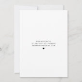 Minimaal Niets Fancy Gewoon Liefde Bewaar de Datum Save The Date (Achterkant)