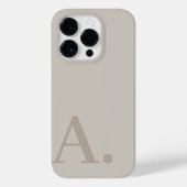 Minimaal ontwerp met gigantisch monogram - Neutral Case-Mate iPhone Case (Achterkant)