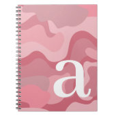 Minimaal Ontwerp met Reusachtige Moderne Monogram  Notitieboek (Voorkant)