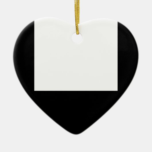 Minimaal ontwerp zwart Lijst Ornament hart (Voorkant)