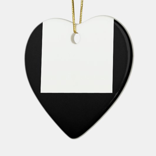 Minimaal ontwerp zwart Lijst Ornament hart (Links)