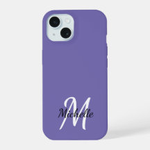 Minimaal Paars Monogram