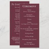 Minimaal Paarse Plum-programma voor script Programma (Voorkant / Achterkant)