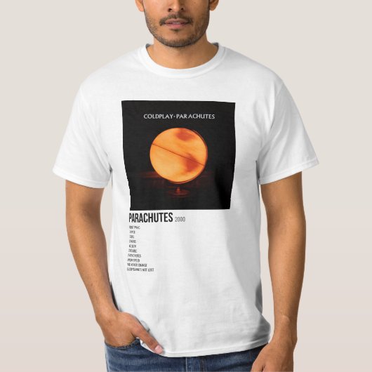 minimaal poster van de albumparachutes t-shirt (Voorkant)
