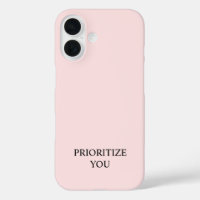 Minimaal Prioriteren Jij Citaat Pastel Roze