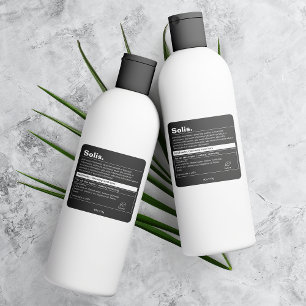 Minimaal productlabel vierkante sticker