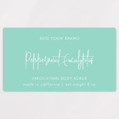 Minimaal productlabel voor bewerkbare kleuren labels (Design 1)