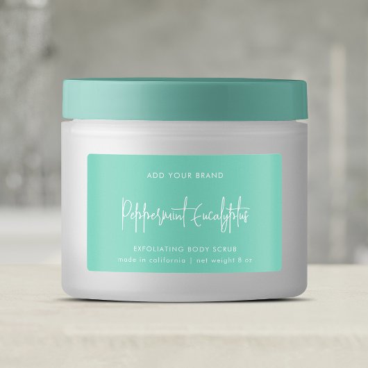 Minimaal productlabel voor bewerkbare kleuren labels