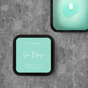 Minimaal productlabel voor bewerkbare kleuren vierkante sticker