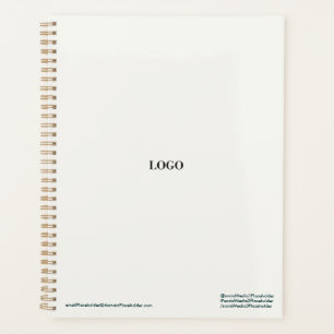 Minimaal professioneel luxe planner ontwerp