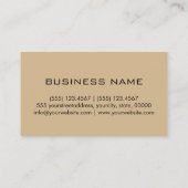 Minimaal professioneel Tan Monogram Visitekaartje (Achterkant)