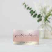 Minimaal professioneel visitekaartje voor folie va (Staand voorkant)