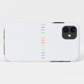 Minimaal regenboogontwerp Case-Mate iPhone case (Achterkant (horizontaal))