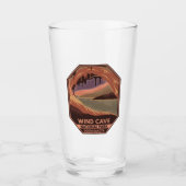 Minimaal retro-embleem in het natuurpark van de wi glas (Voorkant)