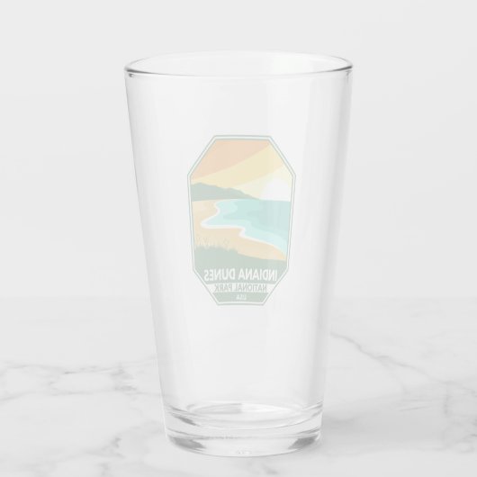 Minimaal retro Emblem in het Nationaal Park Indian Glas (Achterkant)