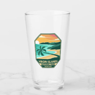 Minimaal retro Emblem in het nationale park van de Glas