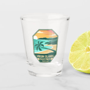 Minimaal retro Emblem in het nationale park van de Shot Glas