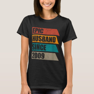 Minimaal Retro Versleten Epische Echtgenoot Sinds T-shirt