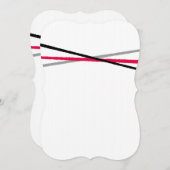 Minimaal rood zwart grijs kaart (Voorkant / Achterkant)